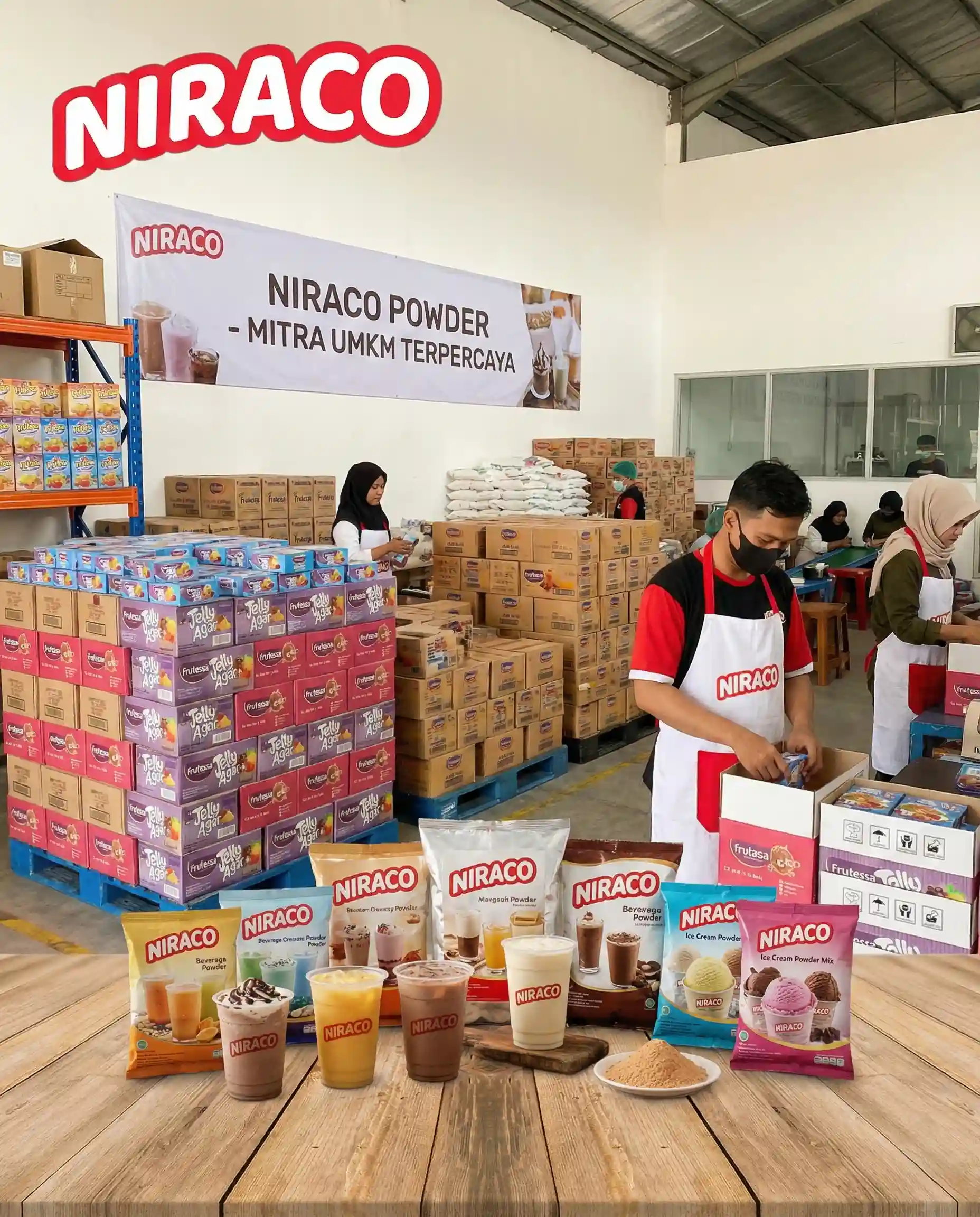 Distributor Bubuk Minuman dan Ice Cream Niraco Powder untuk UMKM