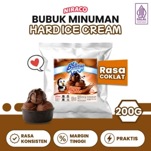 Niraco Hard Ice Cream Chocolate Powder 200gr – Bubuk Premiks Es Krim Coklat / Soft Ice Cream